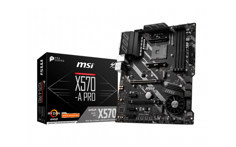 MSI MOTHERBOARD 570 (X570 A PRO) (FOR AMD)